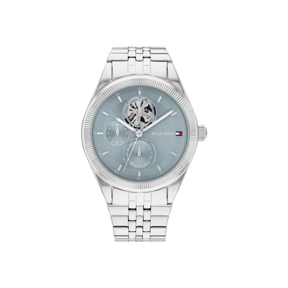 Reloj Análogo Casual Plateado de Mujer