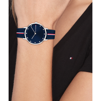 Reloj Análogo Casual Azul Oscuro de Mujer
