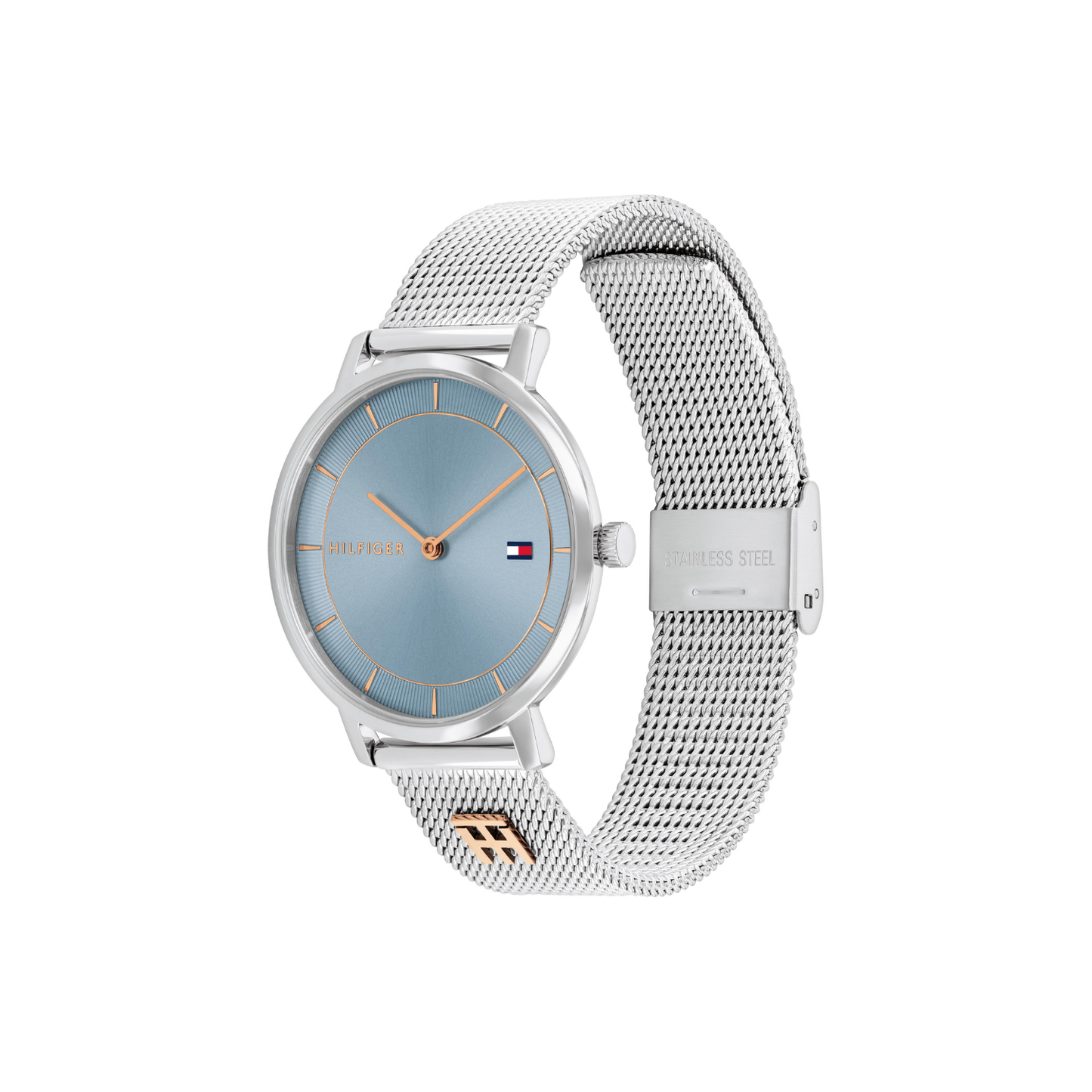 Reloj Análogo Casual Plateado de Mujer