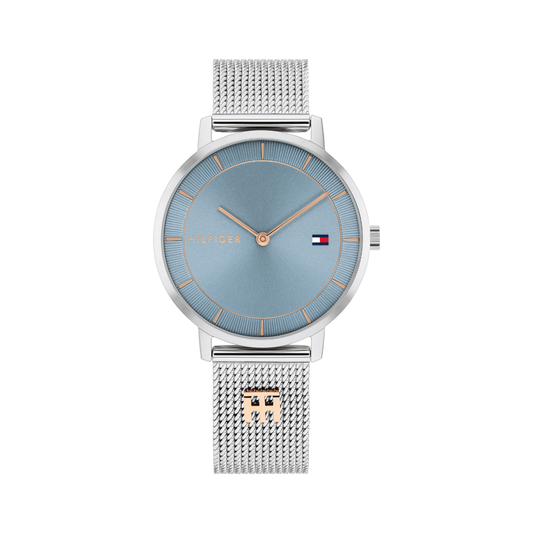 Reloj Análogo Casual Plateado de Mujer
