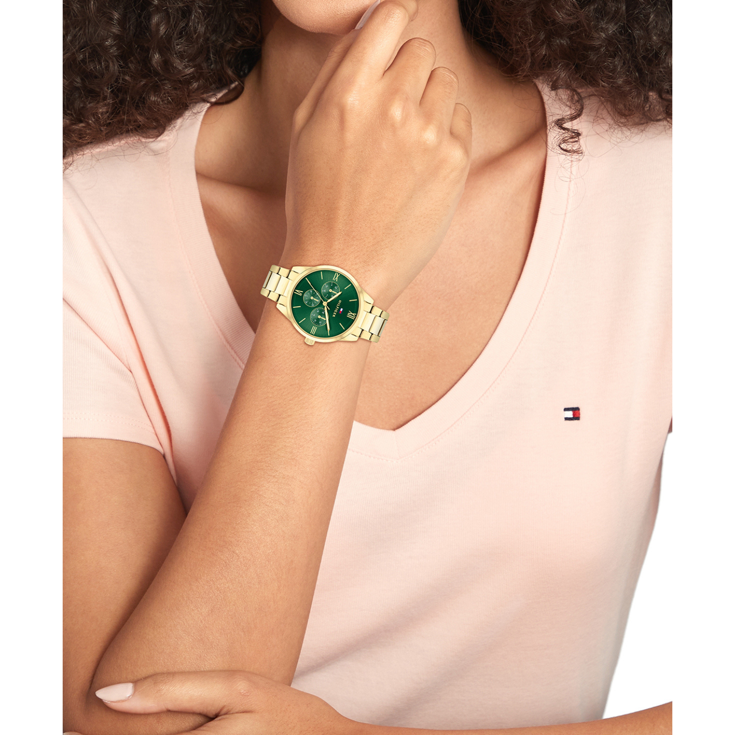 Reloj Análogo Casual Dorado de Mujer