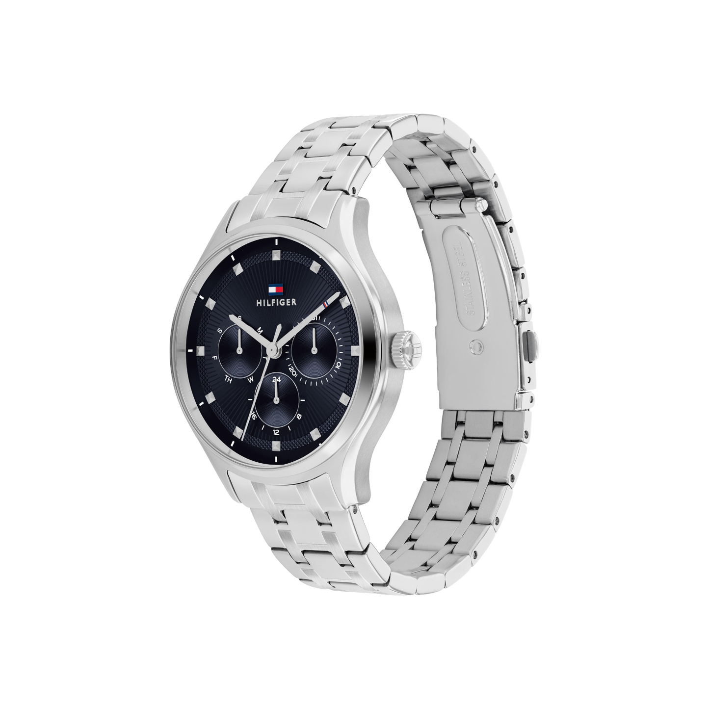 Reloj Análogo Casual Plateado de Hombre