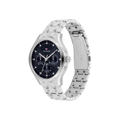Reloj Análogo Casual Plateado de Hombre