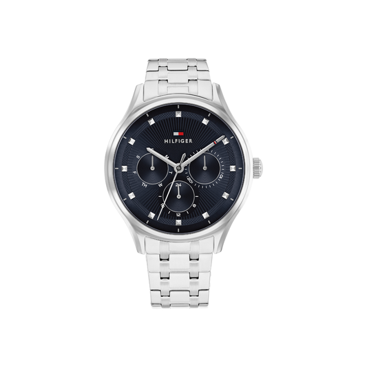 Reloj Análogo Casual Plateado de Hombre