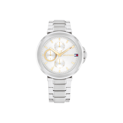 Reloj Análogo Tommy Hilfiger Lori Cuarzo Plateado de Mujer