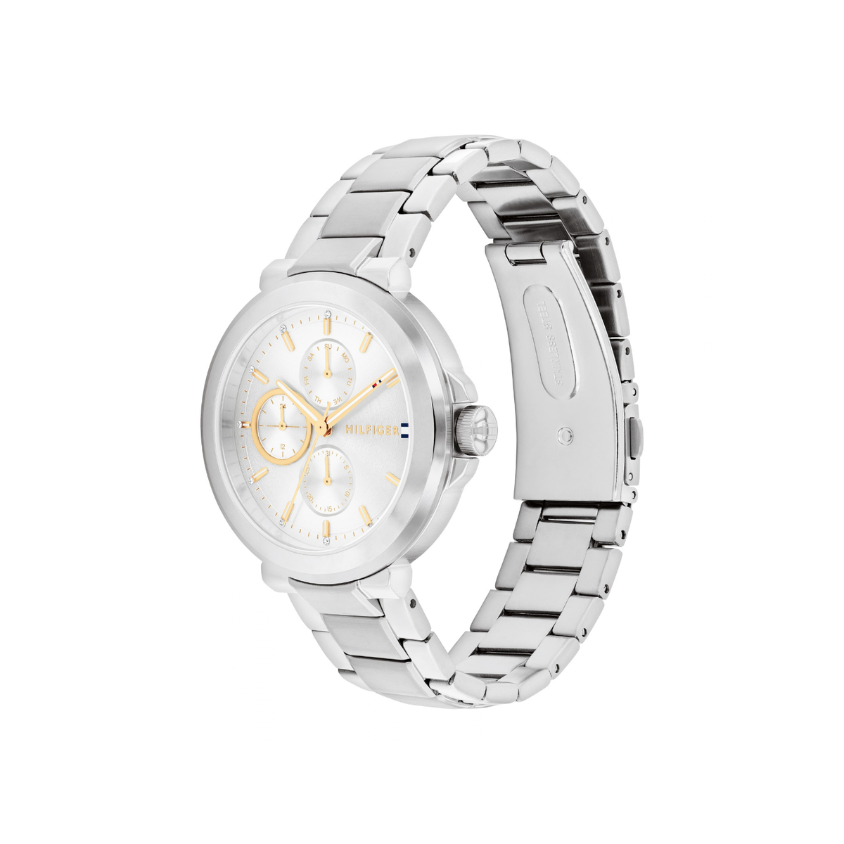 Reloj Análogo Tommy Hilfiger Lori Cuarzo Plateado de Mujer