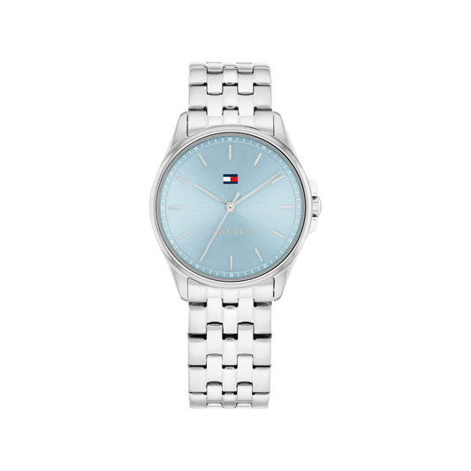 Reloj Análogo Casual Plateado de Mujer