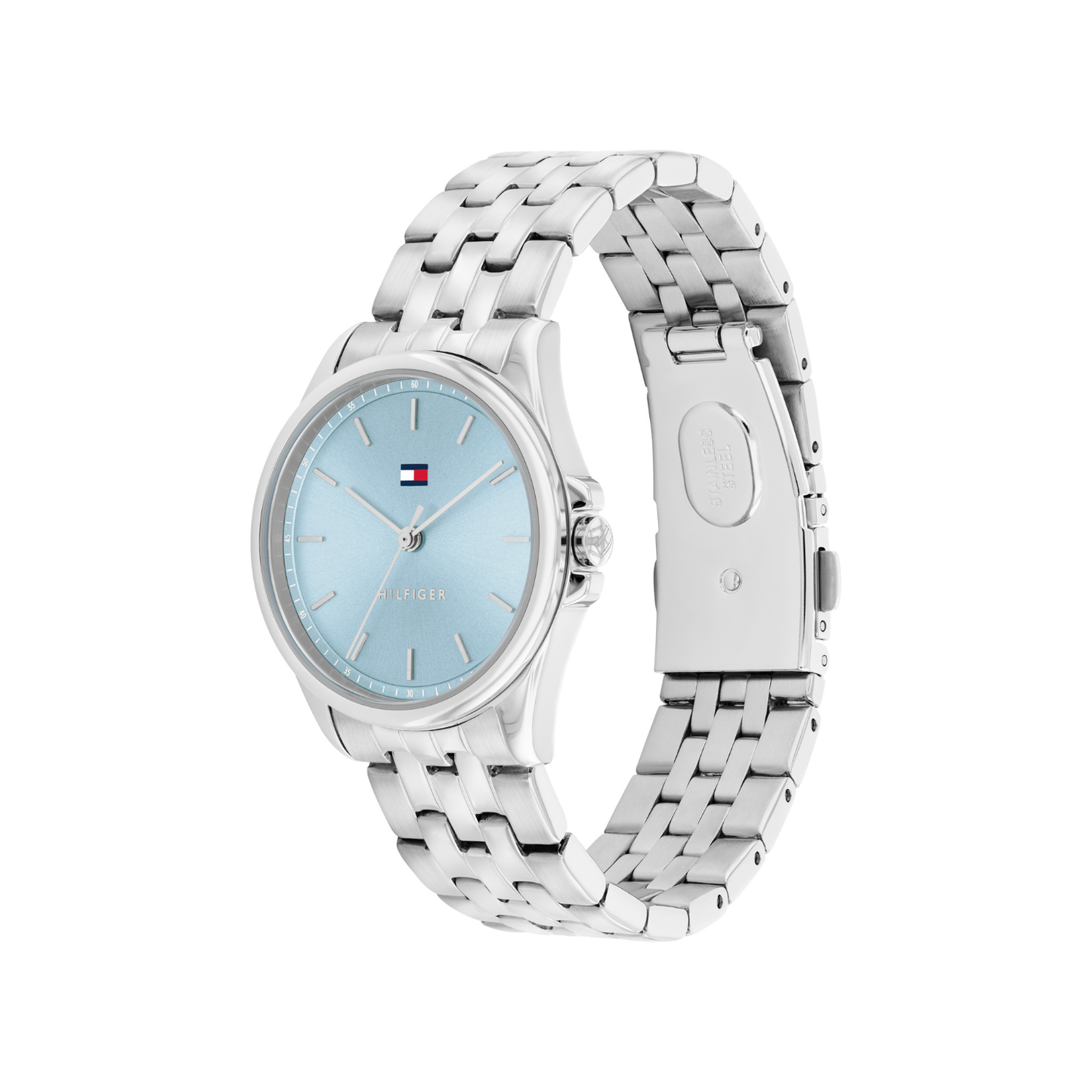 Reloj Análogo Casual Plateado de Mujer