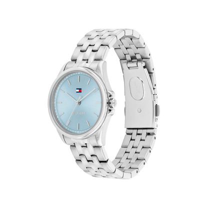 Reloj Análogo Casual Plateado de Mujer