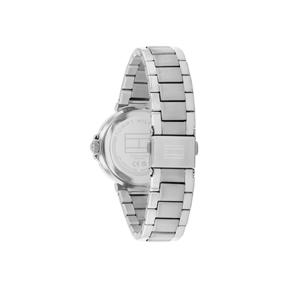 Reloj Análogo Lori Casual Plateado Doble Tono de Mujer