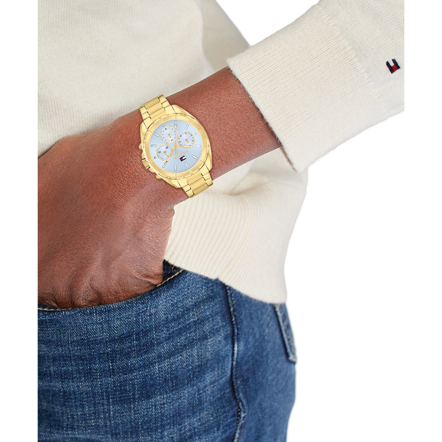 Reloj Análogo Casual Dorado de Mujer