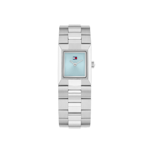 Reloj Análogo Casual Plateado de Mujer