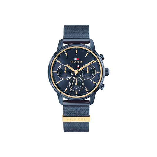 Reloj Análogo Tommy Hilfiger Blake Cuarzo Azul Marino y Dorado de Mujer