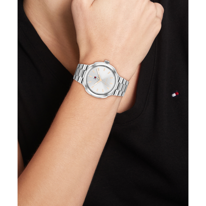 Reloj Análogo Georgia Casual Plateado de Mujer