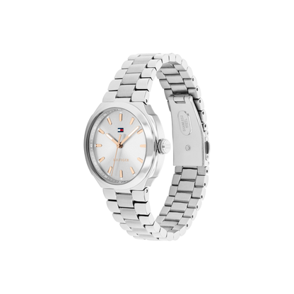 Reloj Análogo Georgia Casual Plateado de Mujer
