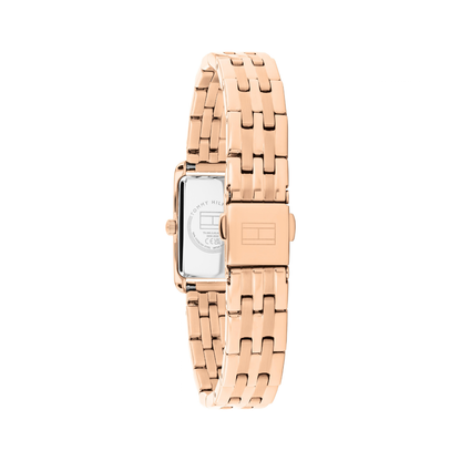 Reloj Análogo Tommy Hilfiger Madison Cuarzo Negro y Oro Rosa de Mujer