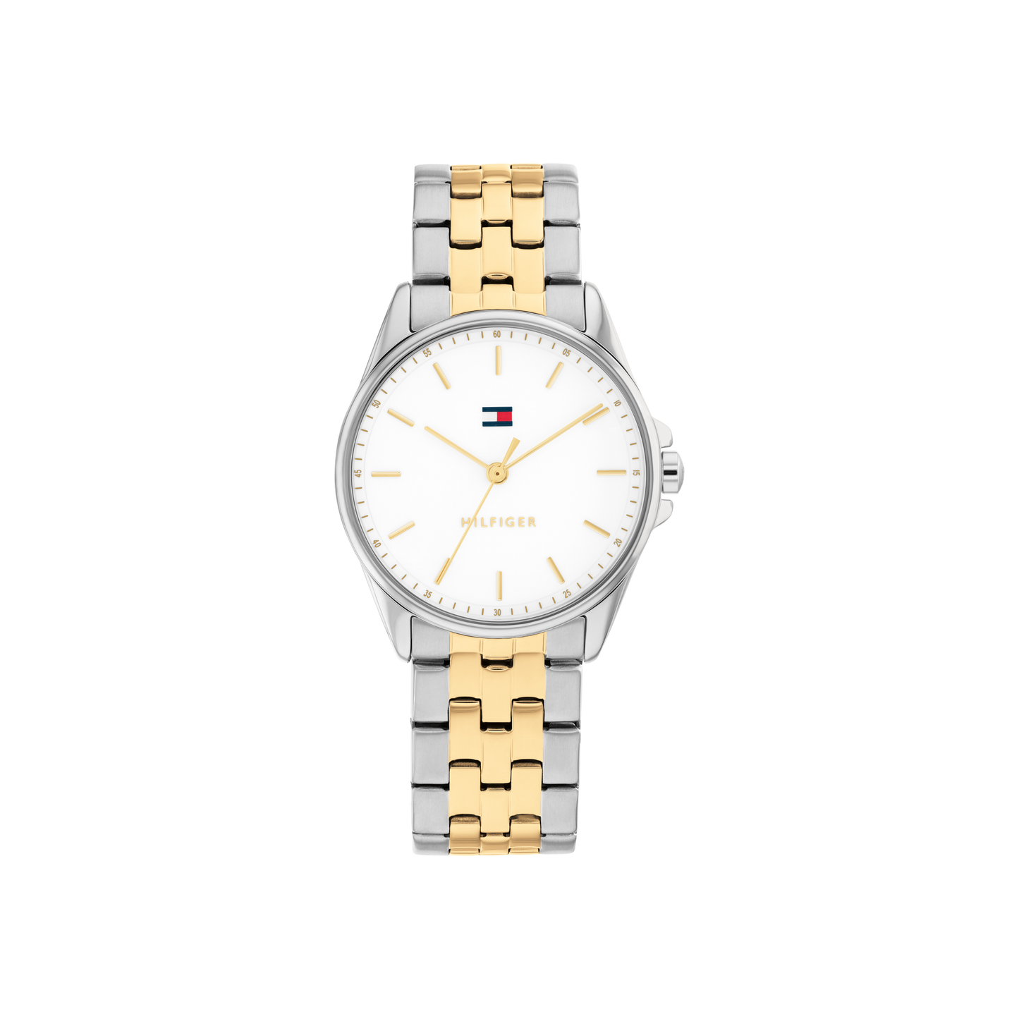 Reloj Análogo Jade Casual Plateado Doble Tono de Mujer