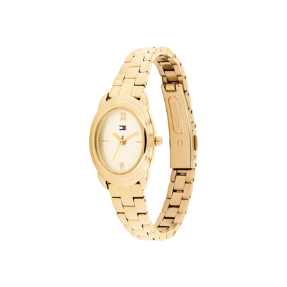 Reloj Análogo Demi Oval Luxury Dorado de Mujer