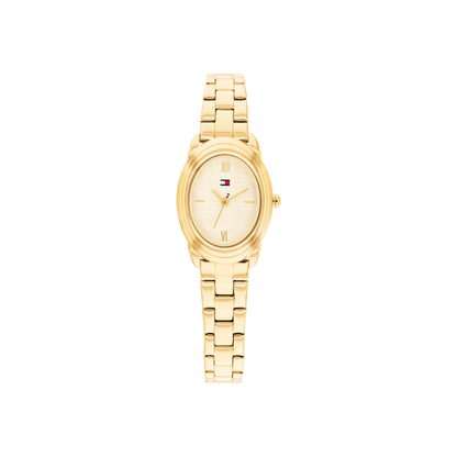 Reloj Análogo Demi Oval Luxury Dorado de Mujer