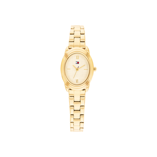 Reloj Análogo Demi Oval Luxury Dorado de Mujer