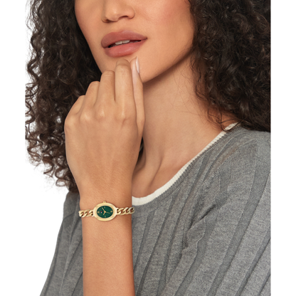 Reloj Análogo Demi Oval Dorado de Mujer