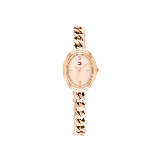 Reloj Análogo Demi Oval Luxury Oro Rosa de Mujer