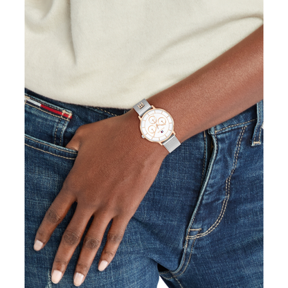 Reloj Análogo Tea Mesh Casual Oro Rosa de Mujer