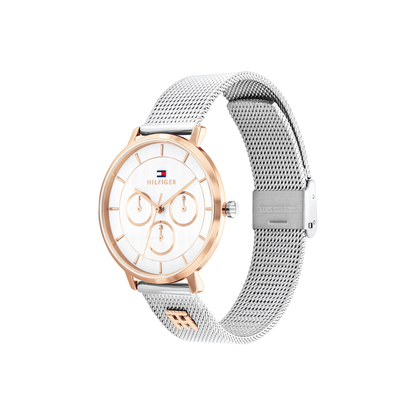 Reloj Análogo Tea Mesh Casual Oro Rosa de Mujer
