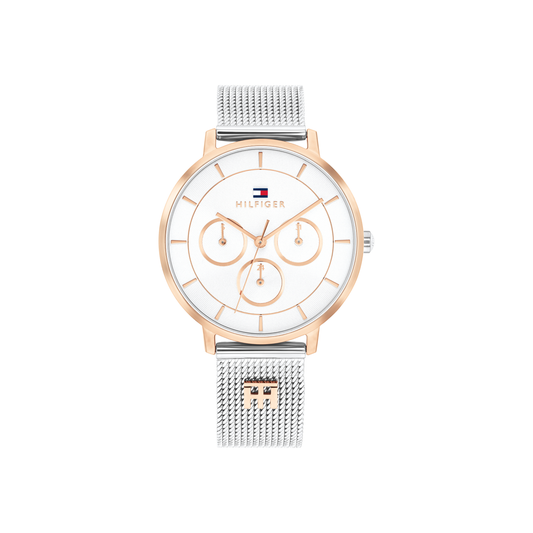 Reloj Análogo Tea Mesh Casual Oro Rosa de Mujer