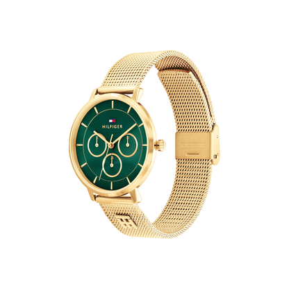Reloj Análogo Tea Mesh Casual Dorado de Mujer