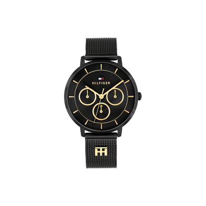 Reloj Análogo Tea Mesh Casual Negro de Mujer