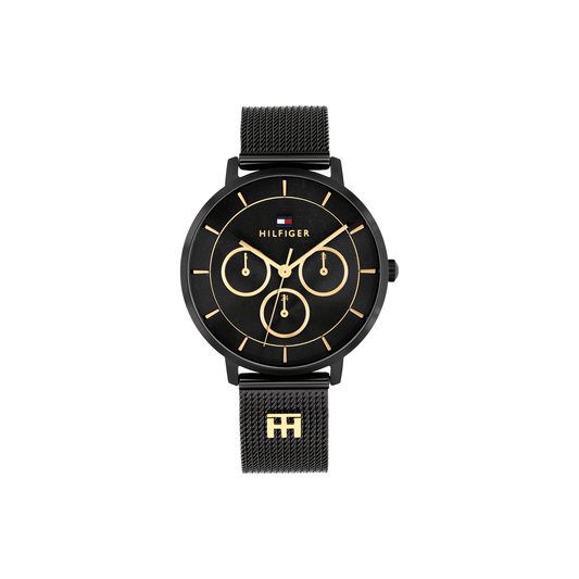 Reloj Análogo Tea Mesh Casual Negro de Mujer