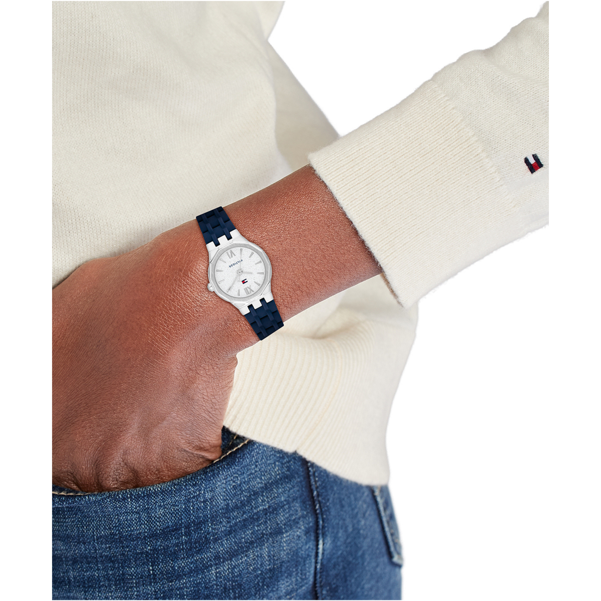 Reloj Análogo Mackenzie Casual Plateado de Mujer