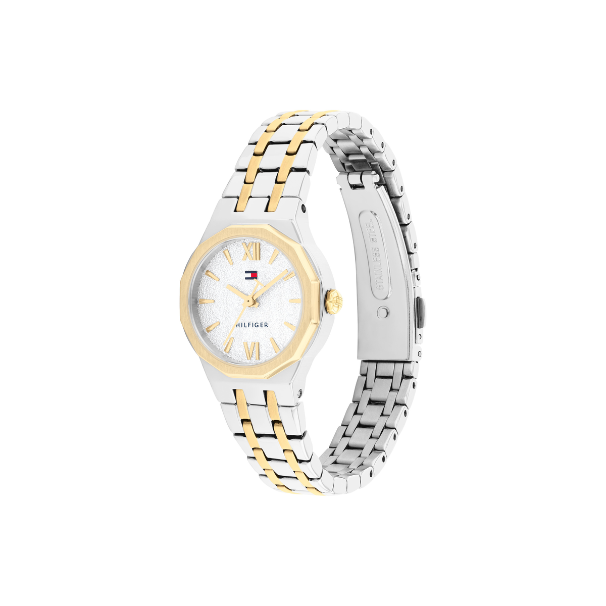 Reloj Análogo Mackenzie Casual Plateado Doble Tono de Mujer