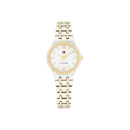 Reloj Análogo Mackenzie Casual Plateado Doble Tono de Mujer
