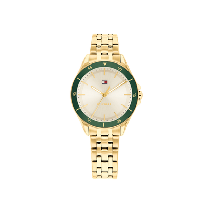 Reloj Análogo Tommy Hilfiger Karina Cuarzo Azul y Plateado de Mujer
