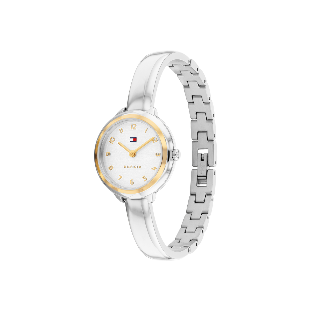 Reloj Análogo Demi Bangle Casual Plateado de Mujer