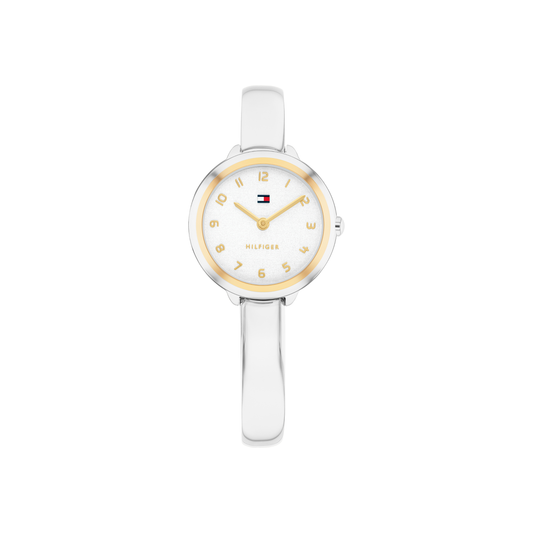 Reloj Análogo Demi Bangle Casual Plateado de Mujer