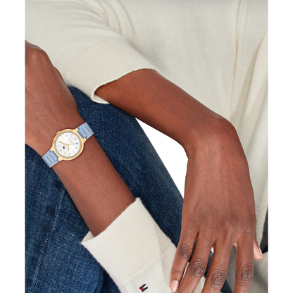 Reloj Análogo Savannah Casual Dorado de Mujer