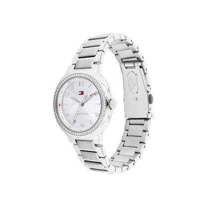 Reloj Análogo Tommy Hilfiger Savannah Cuarzo Plateado de Mujer