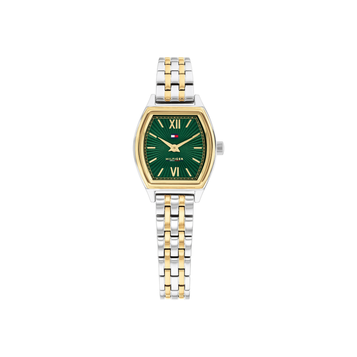 Reloj Análogo Tommy Hilfiger Norah Cuarzo Verde, Plateado y Dorado de Mujer