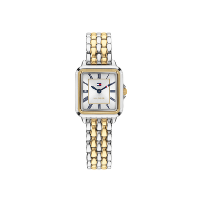 Reloj Análogo Tommy Hilfiger Mia Cuarzo Plateado y Dorado de Mujer