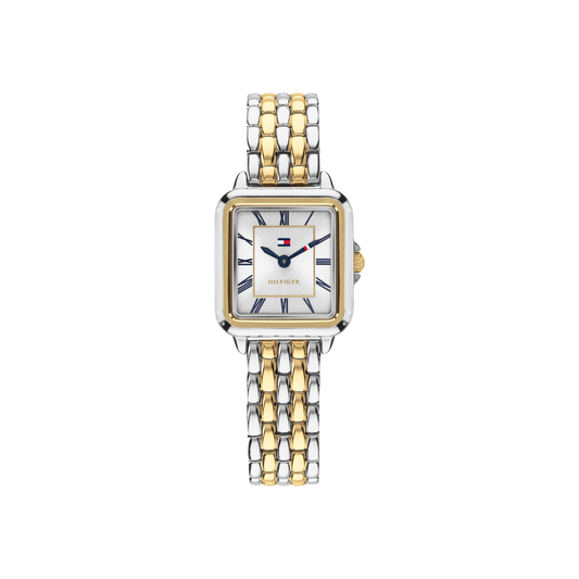 Reloj Análogo Tommy Hilfiger Mia Cuarzo Plateado y Dorado de Mujer