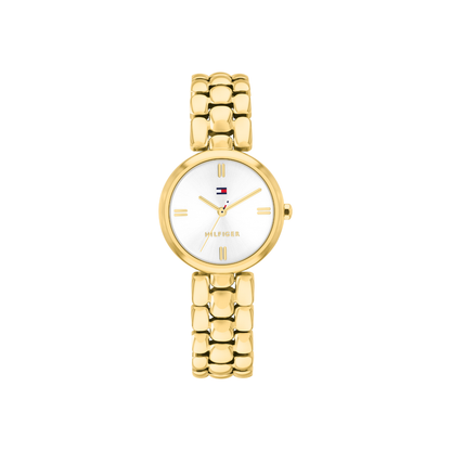Reloj Análogo Tommy Hilfiger Annie Cuarzo Blanco y Dorado de Mujer