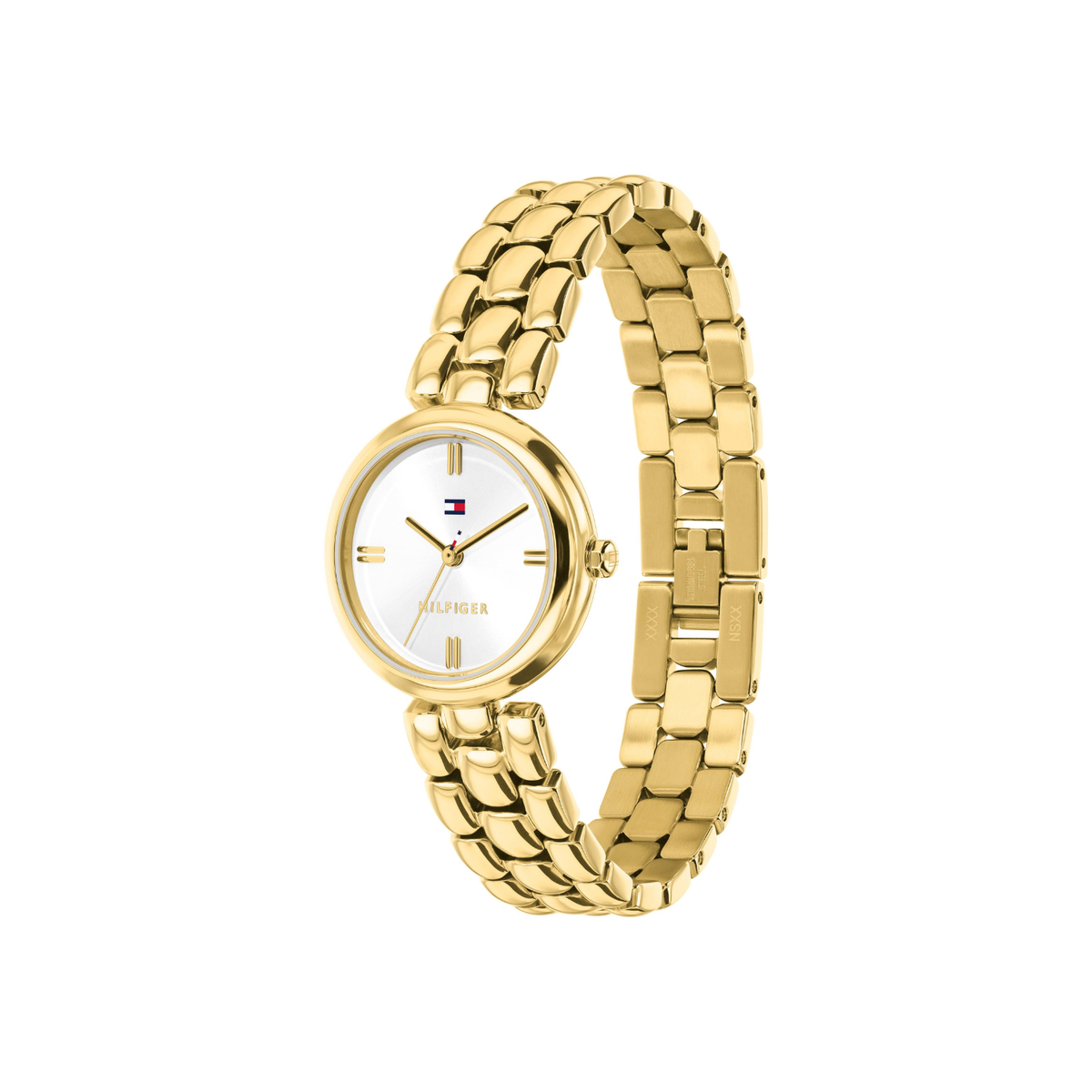 Reloj Análogo Tommy Hilfiger Annie Cuarzo Blanco y Dorado de Mujer