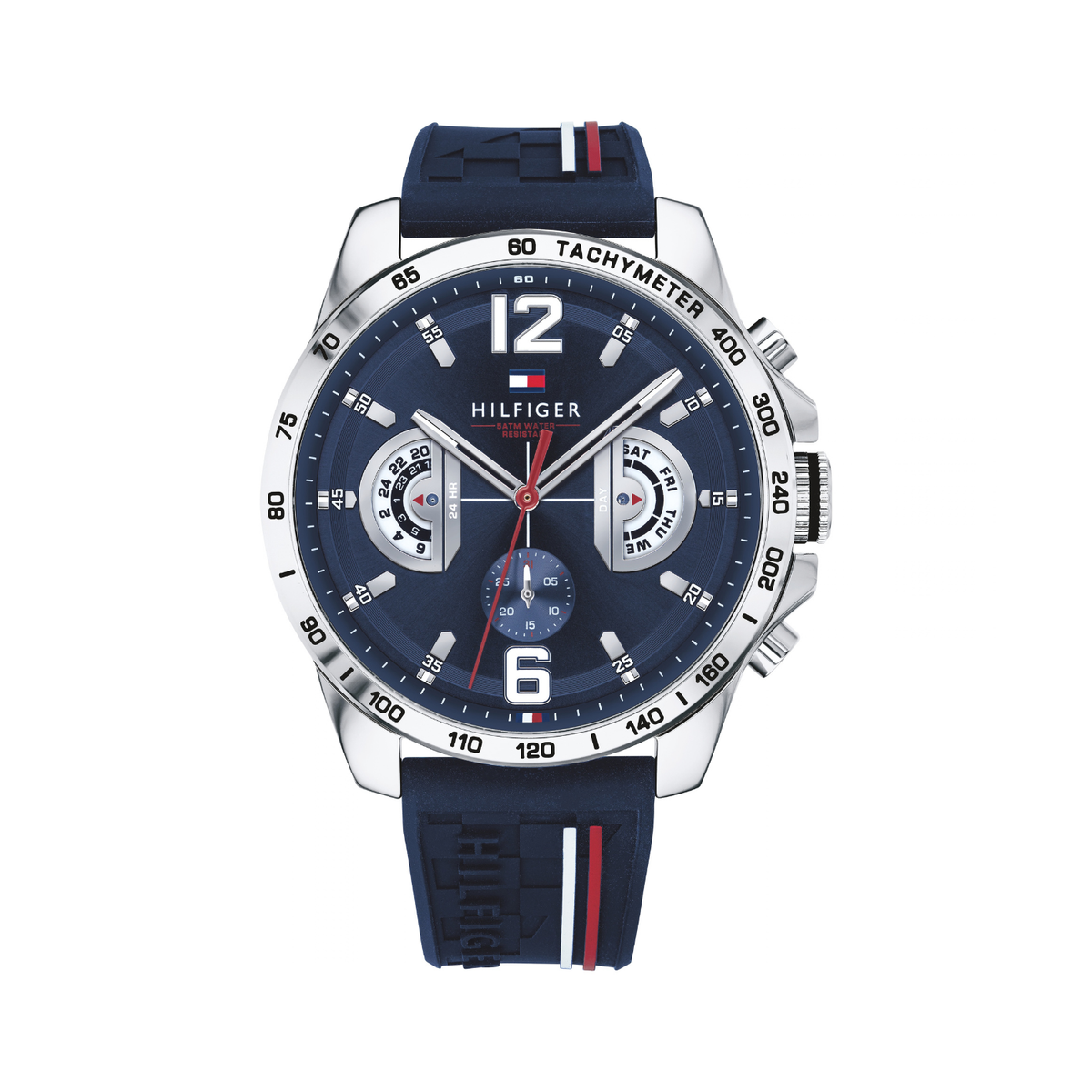 Reloj Análogo Tommy Hilfiger Decker Cuarzo Azul y Plateado de Hombre