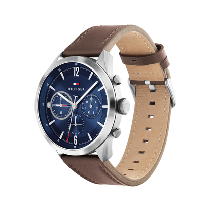 Reloj Análogo Tommy Hilfiger Matthew Cuarzo Azul y Marrón de Hombre