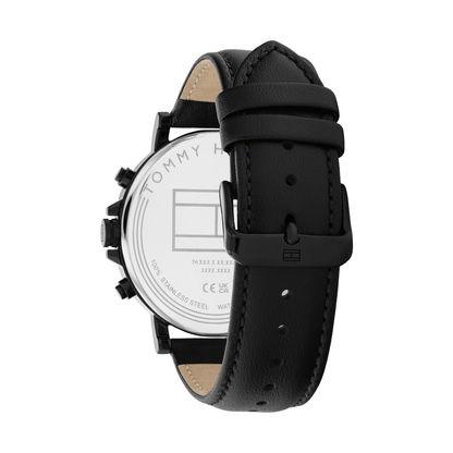 Reloj Análogo Tommy Hilfiger Tyson Cuarzo Negro y Dorado de Hombre