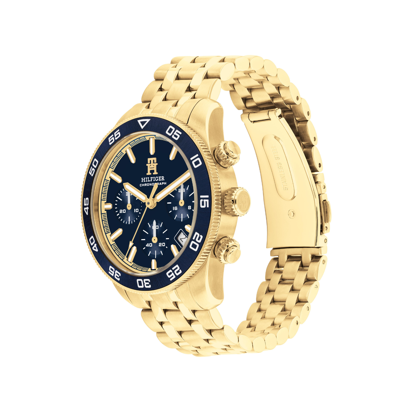 Reloj Análogo Deportivo Dorado de Hombre