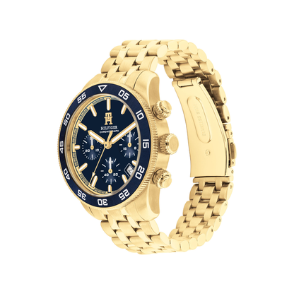Reloj Análogo Deportivo Dorado de Hombre